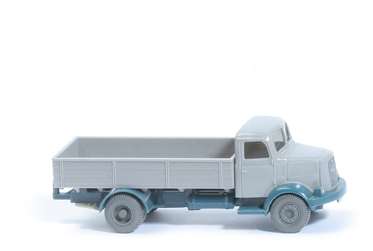 Henschel HS 100 Pritsche - FH, PR silbergrau, CH diamantblau - 414/1e