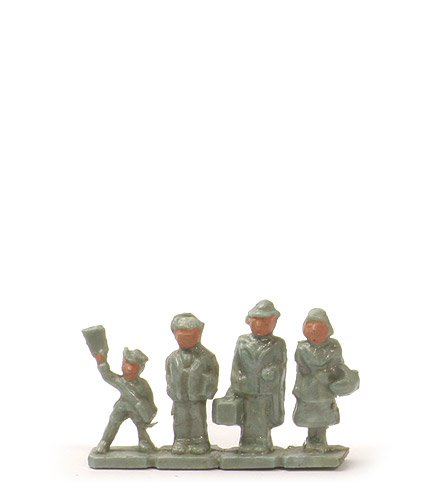 Stehende Figuren ohne Hund - Form A, ca. hellblaugrau - 880/4