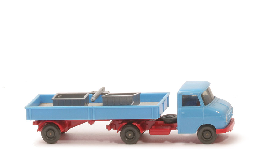 Opel Blitz Sattelzug - babyblau mit Ladung - 356/2