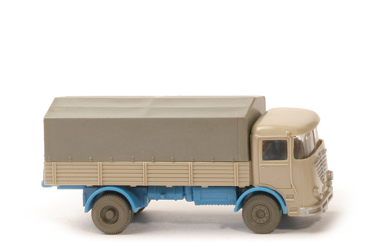 Büssing LU 7 - hellgelbgrau / himmelblau, o. Fahrer, CH offen - 474/2a