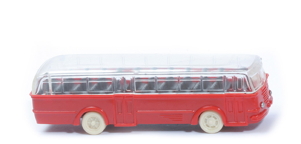 Büssing Trambus - alte Form, Fenster gewinkelt, rot - 720/1?