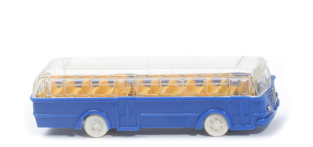 Büssing Trambus - alte Form, Fenster gerundet, dunkelultramarin, CH silber - 720/2a