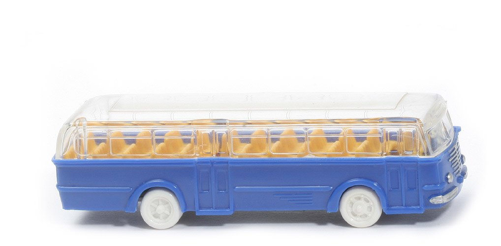 Büssing Trambus - alte Form, Fenster gerundet, dunkelultramarin, CH basaltgrau - 720/2a