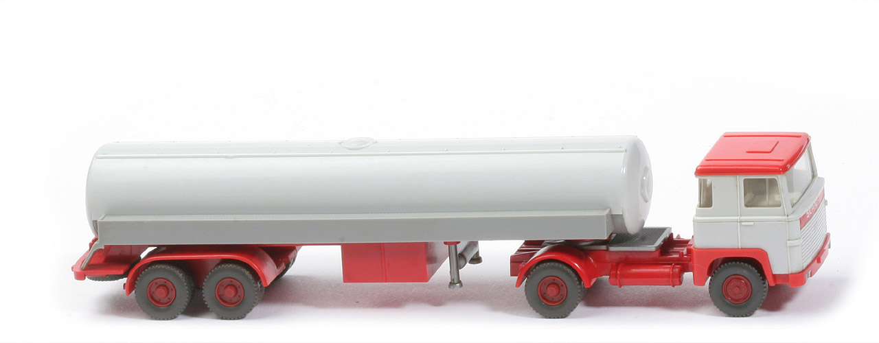 Scania 110 Flüssiggas-Tanksattelzug Frigen - altweiß / rot, Galerie platingrau - 805/1w