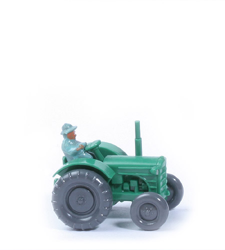 Trecker, breite Haube - grün - 380/3f