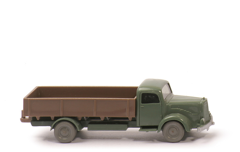 MB L 5000 Pritsche - FH, CH dunkelresedagrün, Pritsche blassbraun, ZH Typ 1 - 430/10c