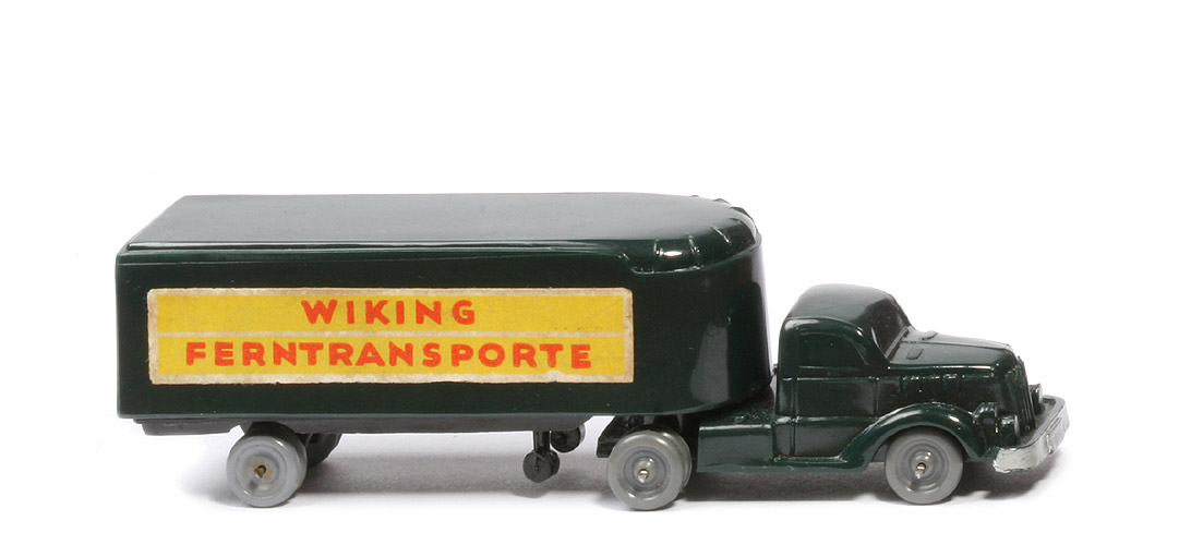 White Alter Kühlsattelzug - Ferntransporte, tannengrün - 520/6a