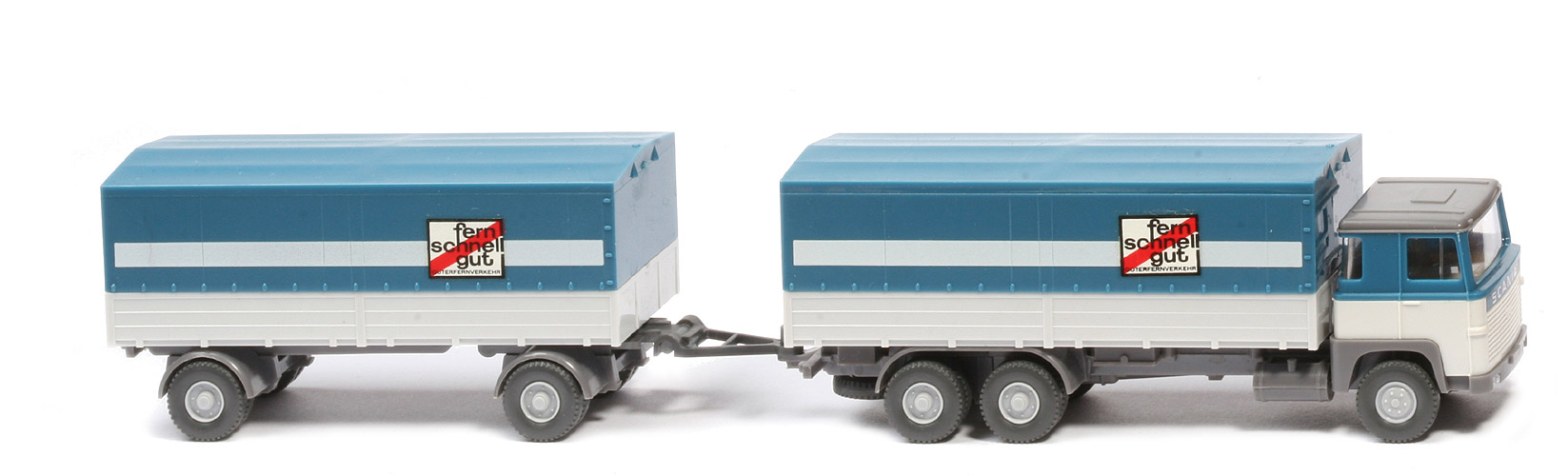 Scania 110 Fernlastzug - FH azurblau / altweiß, PR altweiß - 460/7 ?