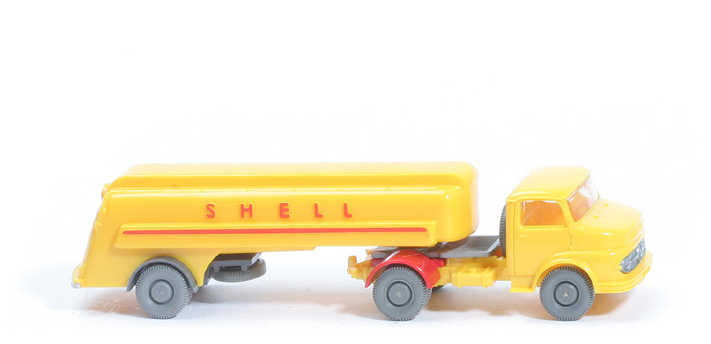 MB LS 1413 Alter Tanksattelzug - Vorserie: FH/CH gelb - 800/27 VS