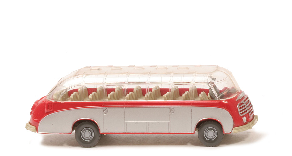 Setra-Bus - rot, Chassis der Wiederauflage in grünbeige - 730/8 ?
