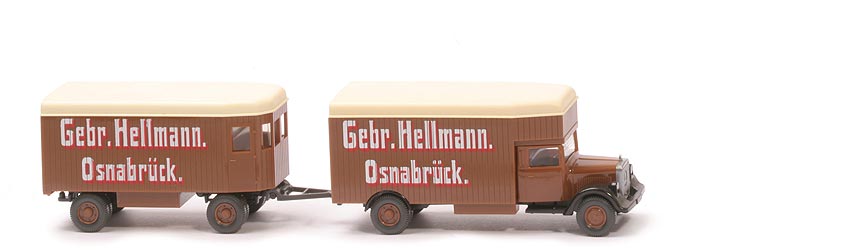 Mercedes L 2500 Möbel-Lastzug - Gebr. Hellmann - 845/3