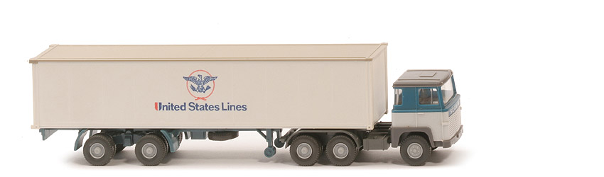 Scania 110  Container-Sattelzug - United States Lines - 520/35a