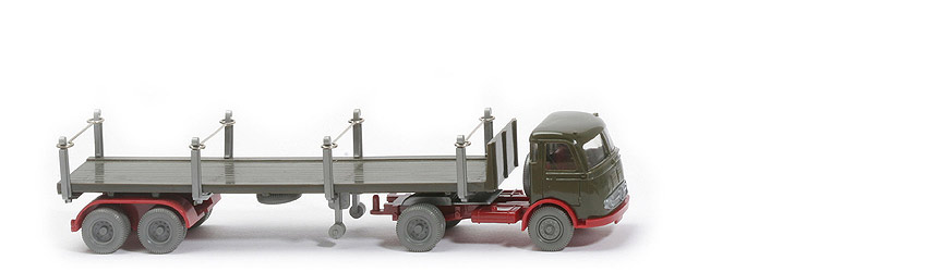 MB LPS 332 Pullman -  Rungen-Sattelzug - Rücklichtstange einseitig, Rungen silber - 518/1a