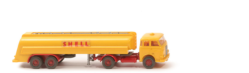 MAN 10.230 Shell-Tanksattelzug - Bolzen klein, m. Zugh., "SHELL" Folie - 802/1 #