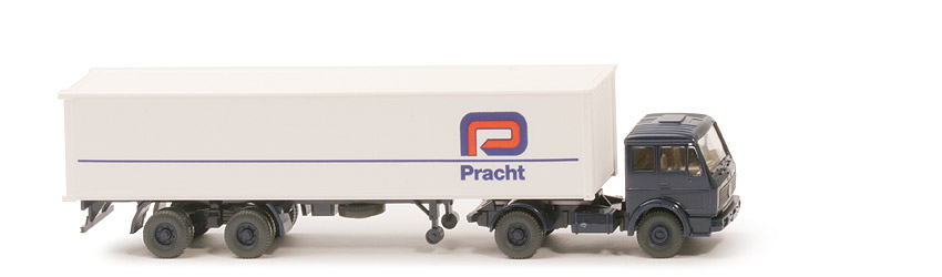 MB 1626 S Container-Sattelzug - Pracht, 1 x 40 ft, stahlblau - Pracht (7) ~