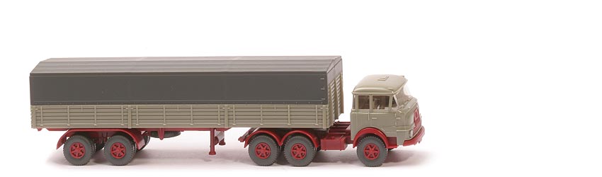 Krupp 806 Pritschensattel - helles zementgrau, Grill weinrot - 488/1a