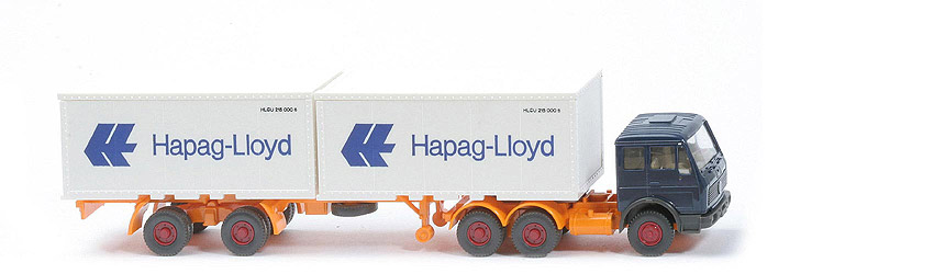 MB 2632 S Container-Sattelzug - Hapag-Lloyd 2 x 20 ft , stahlblau - Hapag-Lloyd 6 ?