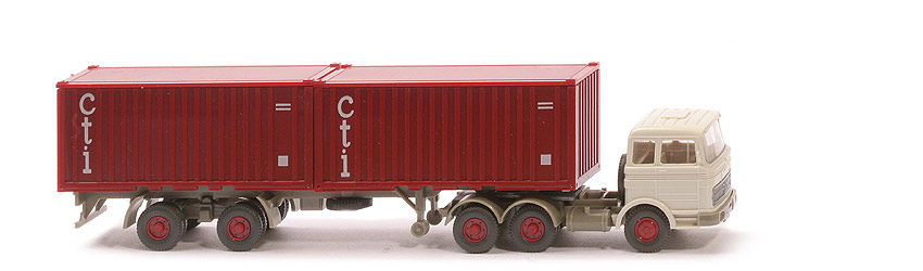 MB LPS 2223 Stahl-Container - cti mit Unterfahrschutz, FH grauweiß - 524/9b