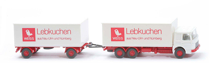 Fernlastzug MAN Büssing 22.320 UNL - Weiss Druck matt - 471/1a