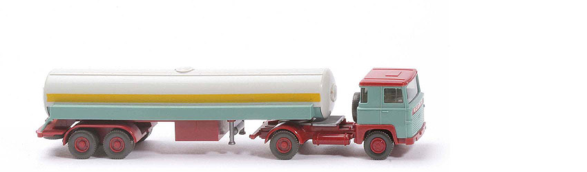 Scania 110 Flüssiggas-Tanksattelzug Frigen - türkis / hellbraunrot, Galerie türkis - 805/1q