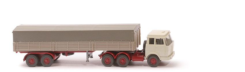 Hanomag Henschel Pritschen-Sattelzug - FH perlweiß/perlweiß, PR graubeige - 514/8k ~