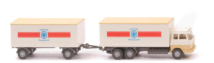 Hanomag Henschel Kofferlastzug - Deutsche Markeneier, FH weiß/hellbeige - 440/13a