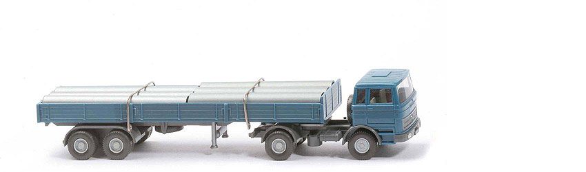 MB LPS 1620 Röhren Sattelzug - azurblau / basaltgrau - 518/16