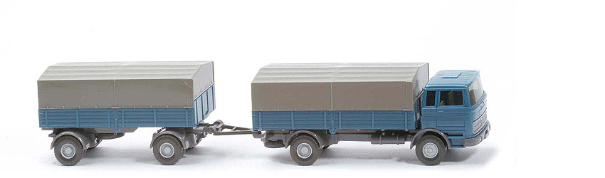 MB LP 1620 Lastzug - azurblau / staubgrau - 435/3g