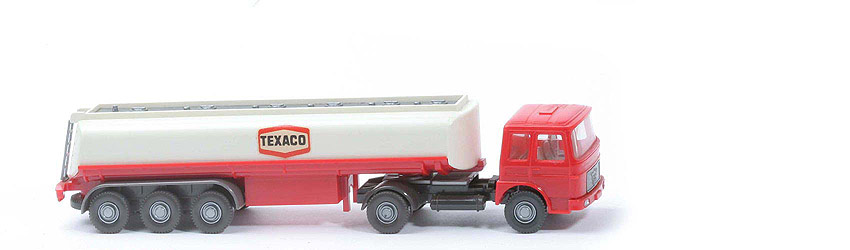 MAN Büssing Tanksattelzug - Texaco Tank weiß - Texaco Ab