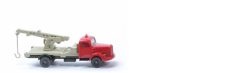 MB L 3500 S Alter Autokran - Kranausleger 6 Bohrungen, Gelblicht klein - 421/1b