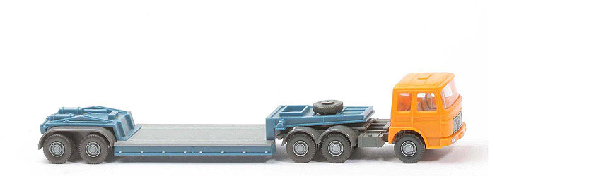 MAN Büssing 22.321 Tiefladesattelzug - FH hellorangegelb, o. Warnlicht - MAN (13) d