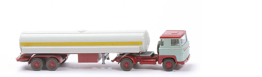 Scania 110  Flüssiggas-Tanksattelzug Frigen - lichtgrün / hellbraunrot, Galerie altweiß - 805/1 ?