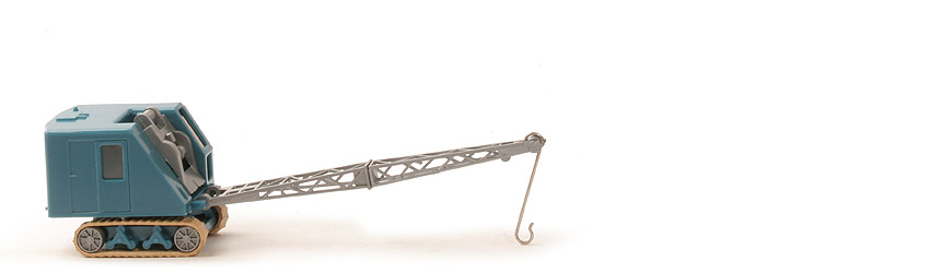 Mobilkran mit Raupen - azurblau, ohne Zahnräder Unterwagen azurblau - 661/2