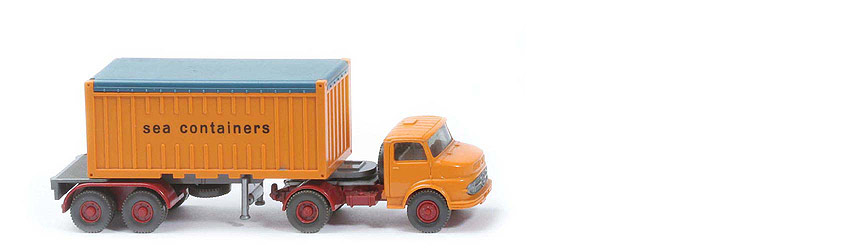 MB LS 1413 Container-Sattelzug 20 ft - sea containers OT, FH gelborange - 526/4 ?