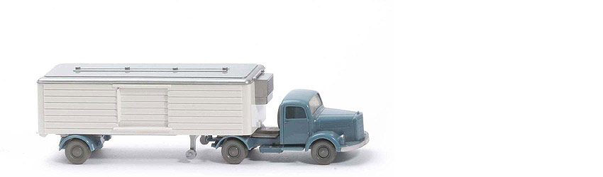 MB L 3500 S Kühlsattelzug Schiebetür - FH mattgraublau - 520/28d
