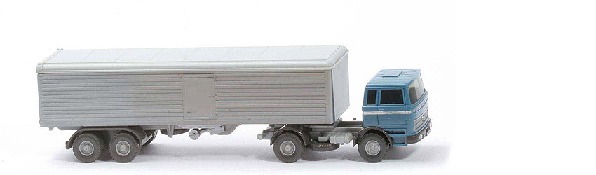 MB LPS 1620 Großraum-Sattelzug - Stütze bewegl. - hellazurblau / anthrazit - 524/1b - ??