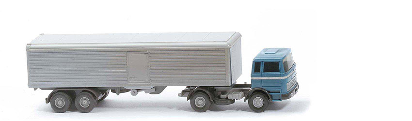 MB LPS 1620 Großraum-Sattelzug - Stütze bewegl. - hellazurblau / anthrazit - 524/1b - aa