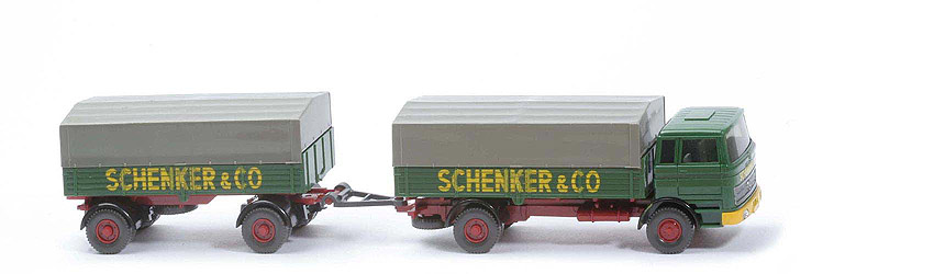 MB LP 1620 Lastzug - SCHENKER laubgrün / hellbraunrot - 435a/1