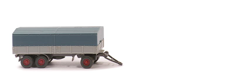 Dreiachsanhänger (Typ 2) - PR silbergrau, CH basaltgrau, Bereifung doppelt - 401/1j ~