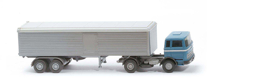 MB LPS 1620 Großraum-Sattelzug - Stütze starr - hellazurblau / anthrazit - 524/2 -? - cc