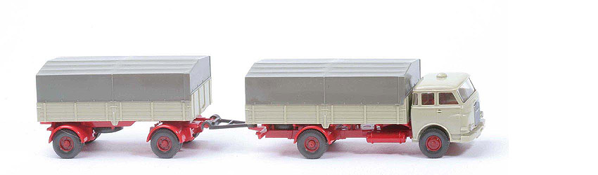 MAN 10.230 Pritschen-LKW mit Anhänger - ZH verstärkt, RR mittig - 416/2b