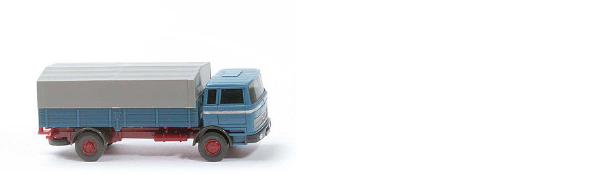 MB LP 1620 Doppelkabine - hellazurblau / weinrot - 435/ - ?