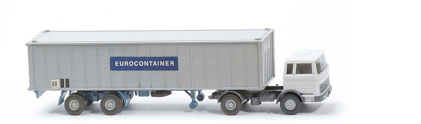 MB LPS 1620 Container-Sattelzug II - EUROCONTAINER FH grauweiß, CH basaltgrau - 523/11d