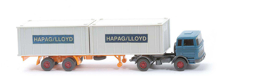 MB LPS 1620 Container-Sattelzug - Hapag-Lloyd azurblau / ... / basaltgrau - Hapag-Lloyd 5?