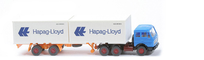 MB 2632 S Container-Sattelzug - Hapag-Lloyd 2 x 20 ft , signalblau - Hapag-Lloyd 6 ?