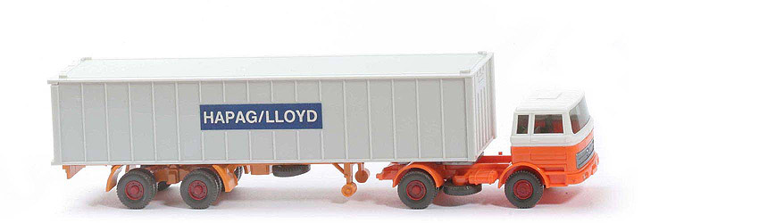 MB LPS 1620 Container-Sattelzug - Hapag-Lloyd, FH weiß/orange, CH orange - Hapag-Lloyd 5?