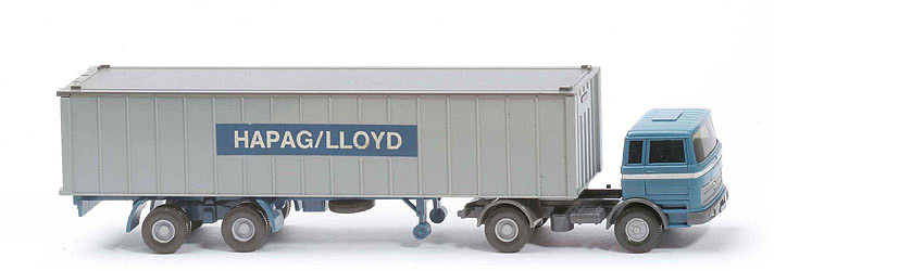 MB LPS 1620 Container-Sattelzug I - Hapag-Lloyd hellazurblau / staubgrau - 523/2?