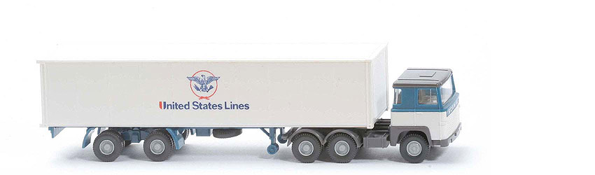 Scania 110  Container-Sattelzug - United States Lines - 520/35a