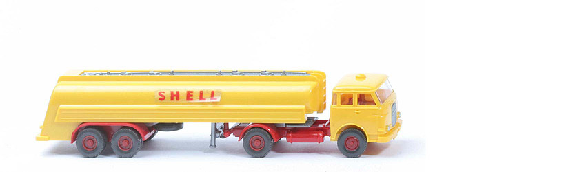 MAN 10.230 Shell-Tanksattelzug - Bolzen klein, m. Zugh., "SHELL" Folie - 802/1 #