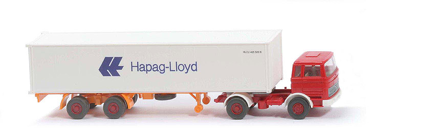 MB LPS 1620 Container-Sattelzug - Hapag-Lloyd rot / rot / weiß - Hapag-Lloyd 5?